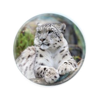 Obrázek z Magnet kulatý 5cm - sněžný leopard (12) 